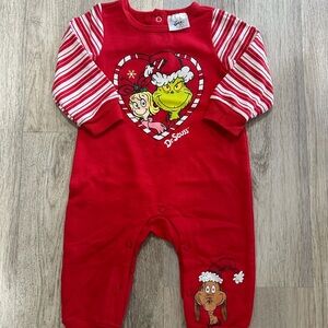 Dr. Seuss Red Holiday Kids Footie